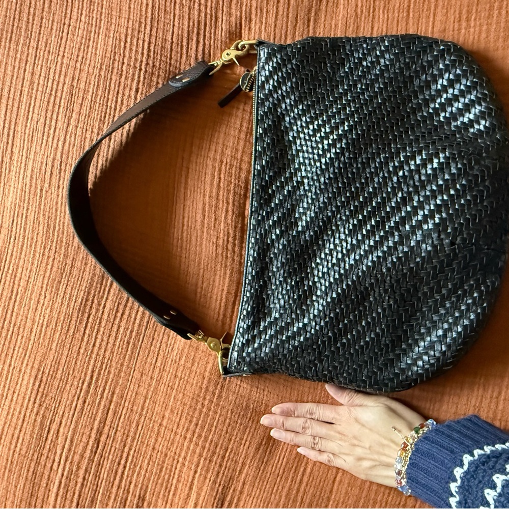 Clare V Black Woven Hobo Bag - Picture 6 of 6